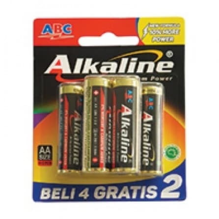 ABC Battery Alkaline AA-LR6/4'S Millenium PWR PCK 