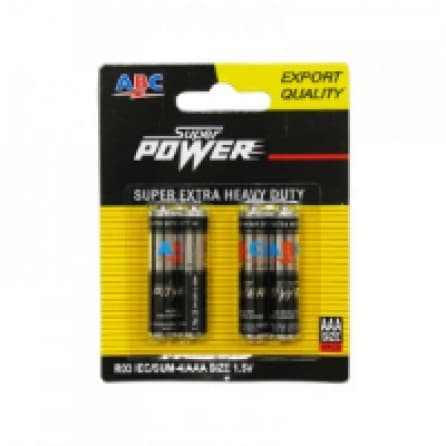 ABC Battery Super Power AAA/R03 PCK 4'S