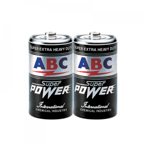 ABC BATTERY SUPER POWER R14 2'S  PCK 