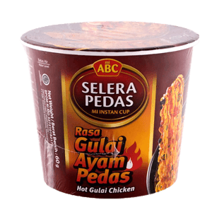ABC MIE CUP SELERA PEDAS GULAI AYAM PDS CUP 60g