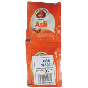 ABC SAMBAL PEDAS PCK 10x18/15g