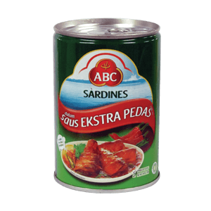 ABC SARDINES EXTRA PEDAS KLG 425g