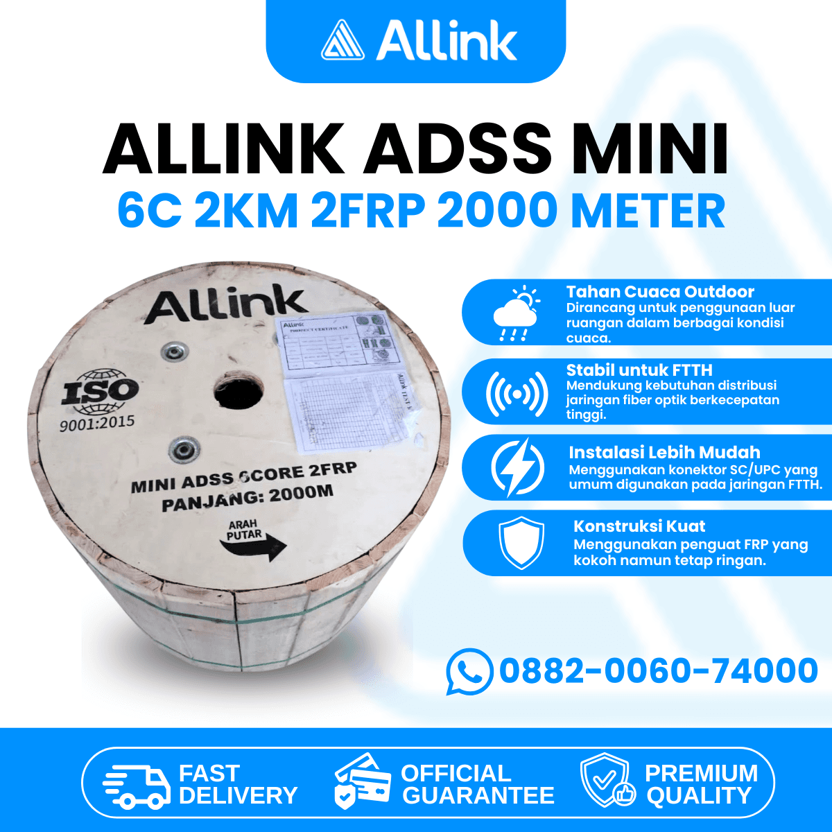ADSS MINI ALLINK 6 CORE 2KM
