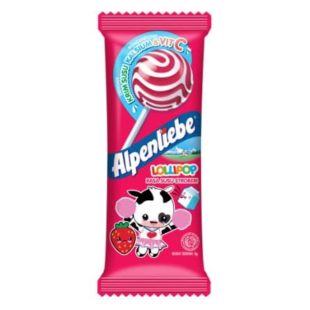 ALPENLIEBE LOLLIPOP RASA SUSU SRTOBERI 6g