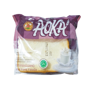 AOKA ROTI PANGGANG SUSU VANILA PCK 65g