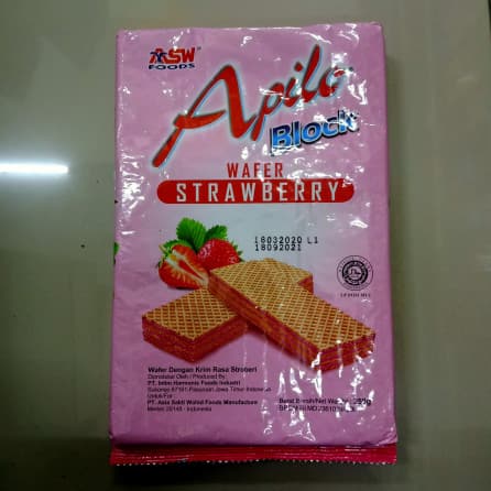 APILO BLOCK WAFER STRAWBERRY 250G