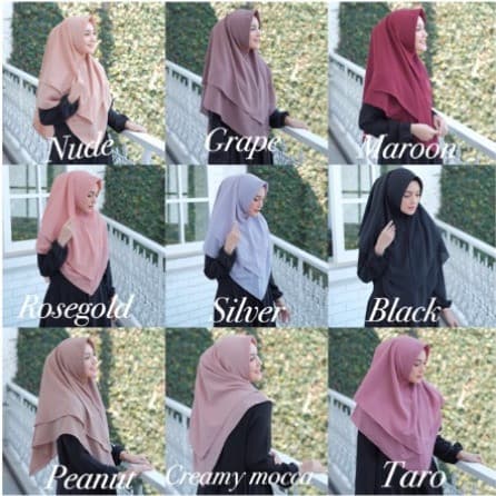 Aqila Khimar / Segitiga Instan 2 Layer