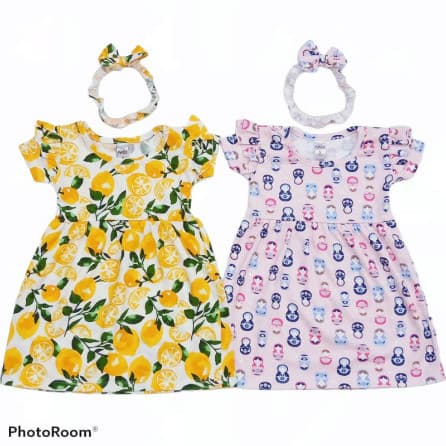 ASHLEY Dress Anak Perempuan + Bando 1 - 3Tahun