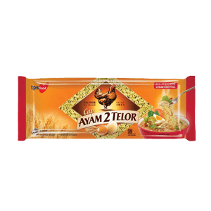 AYAM 2 TELOR MIE TELOR LEBAR KERITING  PCK 200g