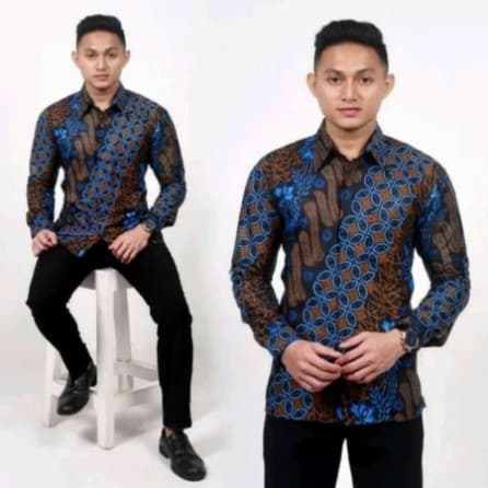 Baju Batik Pria Lengan Panjang 