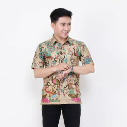 Baju Batik Pria Lengan Pendek 