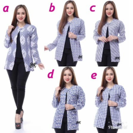 Baju Batik Wanita Blazer Bolero