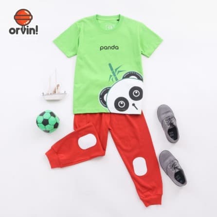 Orvin Daily Suit - Baju Daily Setelan Celana Panjang Anak Unisex