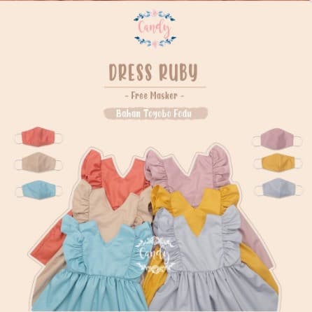 Ruby Dress - Baju Dress Anak 