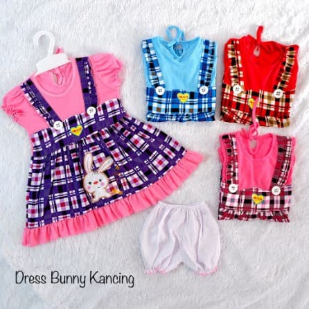 Baju Dress Anak Bayi Perempuan 1 Tahun