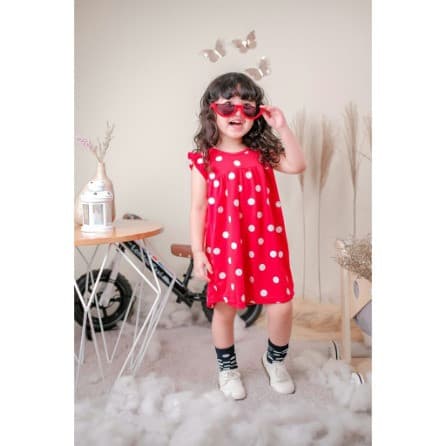 Lily Rib Dress - Baju Dress Anak Perempuan