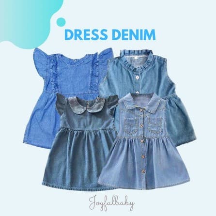 Baju Dress Jeans Anak Perempuan
