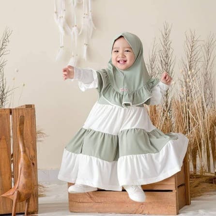 Gamis Syakira - Baju Gamis Anak Perempuan 1 - 6 Tahun