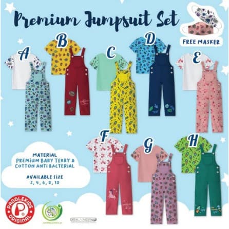 Baju Jumpsuit Panjang Anak Perempuan