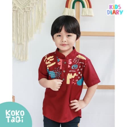 Baju Koko Pendek Anak Laki-Laki