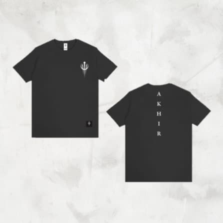 Baju Pria Akhir Kaos Back Font