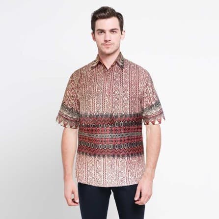 Baju Pria Batik Hamish Lengan Pendek 