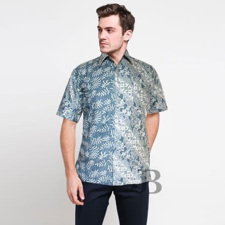 Baju Batik Pria Indigo