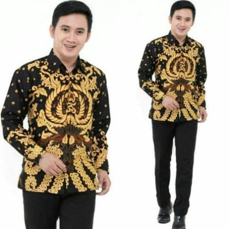 Baju Batik Pria Kembang Gurita 