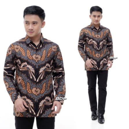 Baju Batik Pria Lengan Panjang