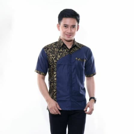 Baju Batik Pria Lengan Pendek 