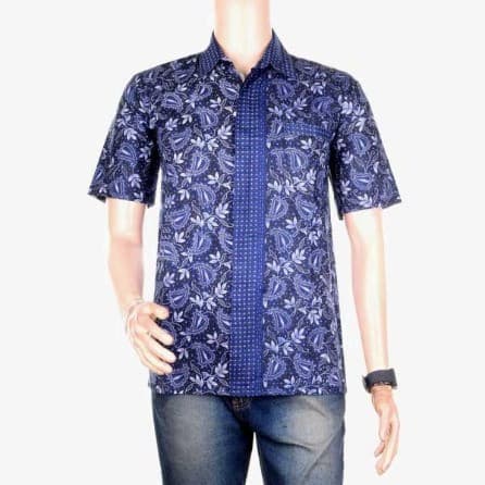 Baju Pria Batik Motif Daun Hati