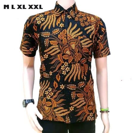 Baju Batik Pria Motif Manggar