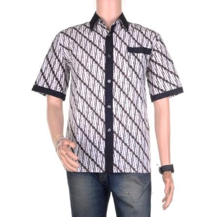 Baju Batik Pria Nada Lengan Pendek