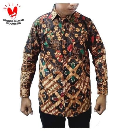 Baju Batik Pria Purwa Lengan Panjang
