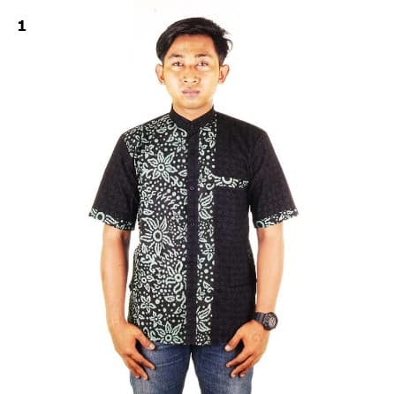 Baju Pria Batik Seno Koko Kombinasi Embos