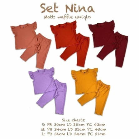 Baju Ruffle Setelan Anak