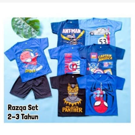 Razqa Set - Baju Setelan Anak Laki - Laki 2 - 10 Tahun