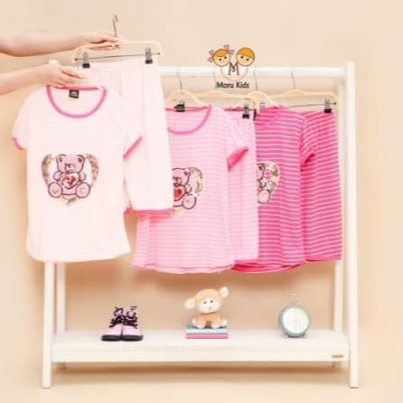 Baju Setelan Anak Love Bear 1 - 10 Tahun