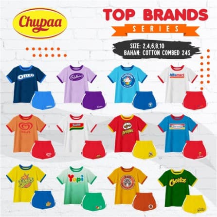 Baju Setelan Anak Motif Top Brands