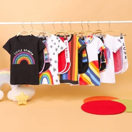 Baju Setelan Rainbow Anak