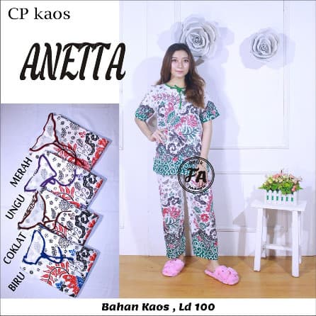 Baju Tidur CP Kaos Anetta