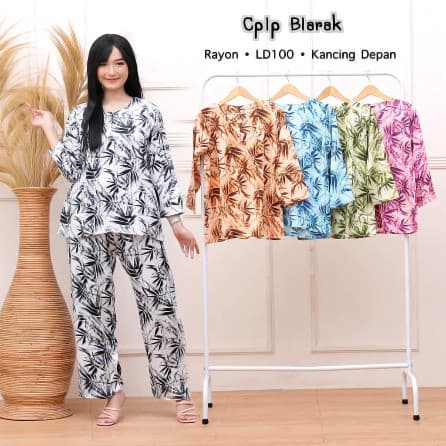 Baju Tidur Lengan Panjang Blarak