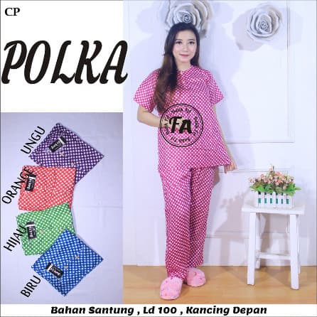 Baju Tidur Polka