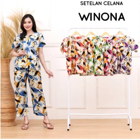 Baju Tidur Setelan Celana Winona