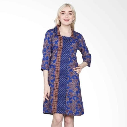 Baju Batik Wanita Amanda Midi Dress 