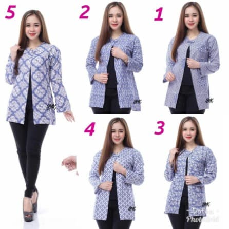 Baju Batik Wanita Bolero Blazer 