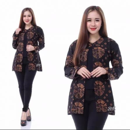 Baju Batik Wanita Bolero Blazer Motif Jumputa