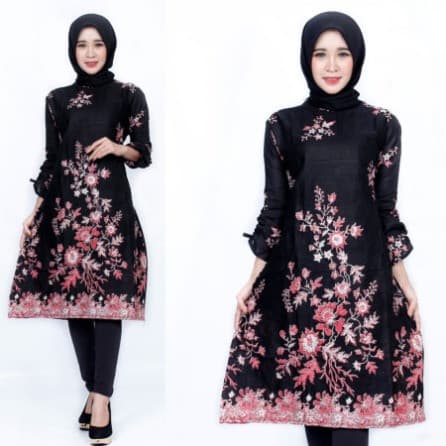 Baju Batik Wanita Buketan Tunik