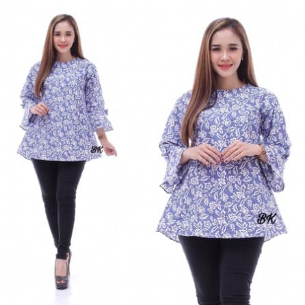 Baju Batik Wanita Bunga Soft 