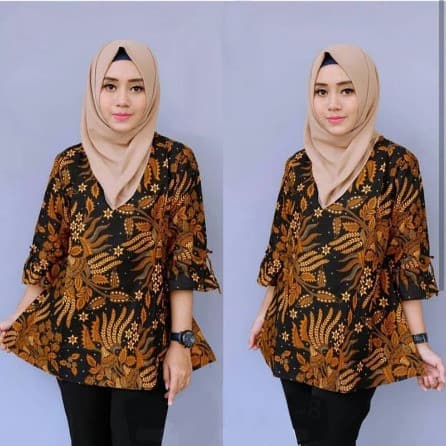 Baju Batik Wanita Motif Manggar